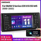 For BMW E53 2000-2007 Android Radio Carplay 7"Screen Stereo SWC 1+16 GPS NAVI BT