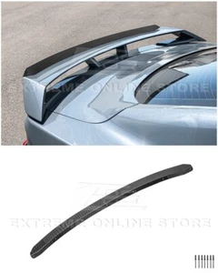 Ford Mustang 24-Up | Alerón de aleta de correa trasera de fibra de carbono GT hidro-sumergida - Imagen 1 de 24
