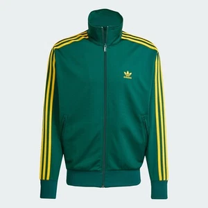 adidas Originals Adicolor Classics Firebird Men's Track Top in Green and Yellow - Picture 1 of 7