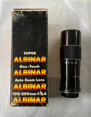 Super Album One-Touch Auto Zoom Lens | 100-200mm | F.5.6 FOR OLYMPUS | FREE SHIP - Image 1 of 4