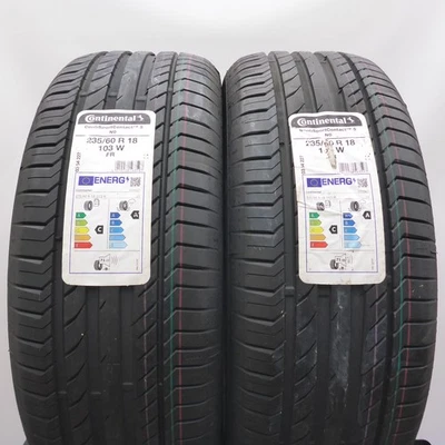 235 60 18 2x CONTINENTAL 235/60 R18 103W N0 Sommerreifen 2022 VOLL - Bild 1 von 4