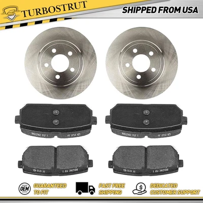 Kit de pastillas de freno rotores de freno traseros originales para Kia Rondo 2007-2012 garantía de por vida Foto 1 de 4