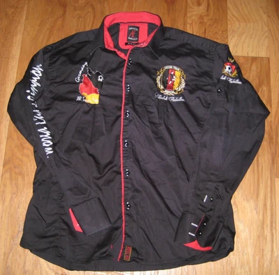 Camisa Hombre ABSOLUTE REBELION Negra Bordada COPA MUNDIAL FÚTBOL Alemania Talla L Foto 1 de 4