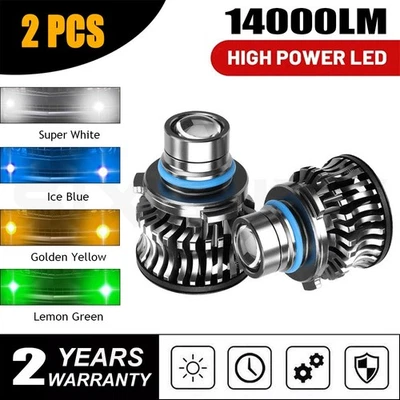 2PCS H9 Laser Projector Lens Fog Light Headlight Bulbs White/Blue/Yellow/Green - Image 1 of 4