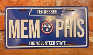 Full Size Embossed "Memphis...Tennessee" License plate...Ships Free! - Picture 1 of 7