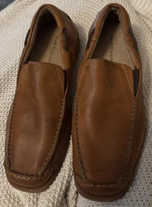 Hush Puppies Schuhe Gr. 8 M Braun Halbschuh Leder Herren 11905 Slipper - Bild 1 von 8