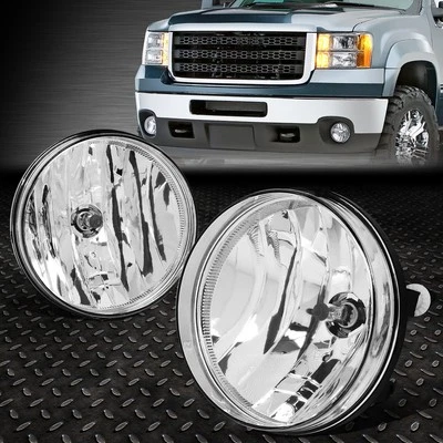 FOR 07-14 GMC SIERRA 1500 2500HD 3500HD CLEAR LENS FRONT DRIVING FOG LIGHT LAMPS - Image 1 of 4