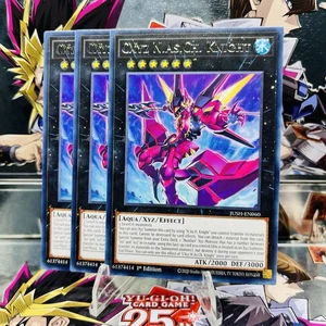 3x Yugioh Playset CXyz N.As.Ch. Knight JUSH-EN060 Rare 1st Ed Near Mint - Picture 1 of 1