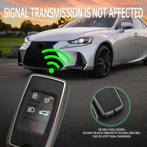 Accessories For Jaguar Land Rover Range Rover Key Shell Fob Case Cover Holder - Picture 1 of 7