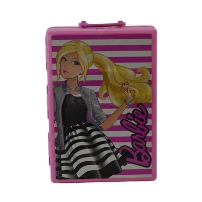 Pink Barbie Doll Fashion Wardrobe Trunk Carrying Case Mattel - Image 1 of 4
