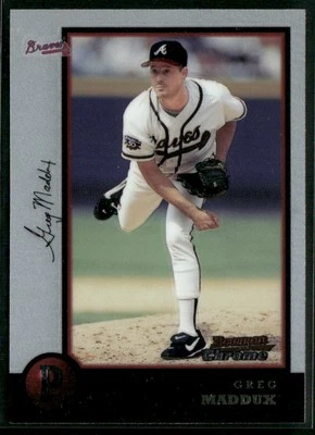 1998 Bowman Chrome #16 Greg Maddux - Image 1 of 2