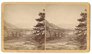 Collier Colorado Stereoview #73 Estes Park Long's Peak In The Mist - Picture 1 of 2