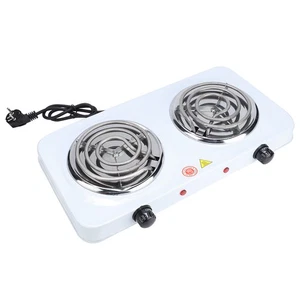 Electric Double Burners Hot Plate Countertop Buffet Stove Heating Plate Outdoor - Picture 1 of 7