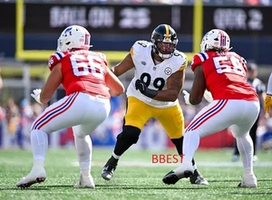 DERRICK HARMON STEELERS IST GIOCO UFFICIALE NFL VS PATRIOTS 21/09/25 COLORE 8X10 - Foto 1 di 1