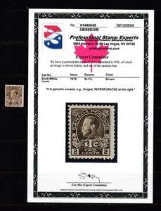 Canada #MR4a Postal Tax Type I (Mint Hinged with PSE CERT) Nice cv$800.00 - Picture 1 of 1