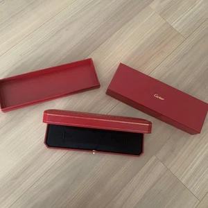 [Near Mint] Cartier Original Armband leer Schmuckkästchen Schatulle rot mit Umkarton - Bild 1 von 3