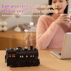 Vintage Train Essential Oil Diffuser For Home 300ml Large Opening Aromathera HOT - Picture 1 of 8