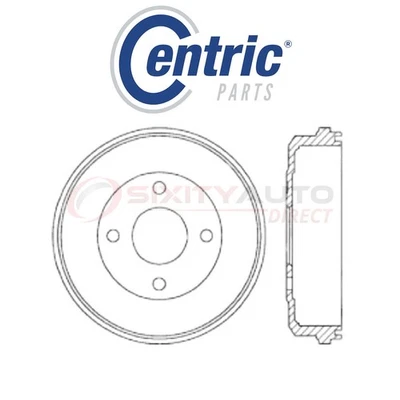 Centric C-TEK Brake Drum for 1999-2002 Mercury Cougar 2.0L L4 - Kit Set uj Foto 1 de 4