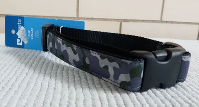 NEW RC PETS CLIP COLLAR WINTER CAMO CAMMO DOG COLLAR MEDIUM 12-20 INCH - Image 1 of 3