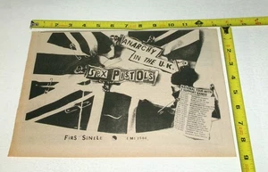SEX PISTOLS Vintage UK Concert Dates AD Advert 1976 Johnny Rotten Vicious Punk - Picture 1 of 1