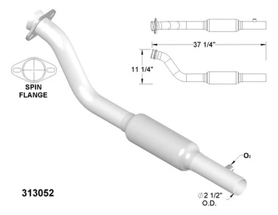 Catalytic Converter for 1996 Oldsmobile 98 - Image 1 of 2