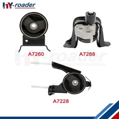 3Pcs Motor Mounts Fits Toyota Echo 2000-2005 Engine Trans Mount A7288 A7260 - Image 1 of 4
