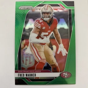 2024 Panini Prizm Football#255 Fred Warner Green Prizm San Francisco 49ers - Picture 1 of 2