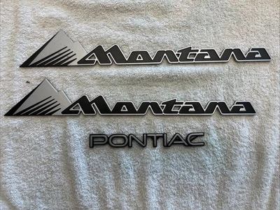Pontiac Montana 2001-2005 emblema letras insignias logotipo conjunto lateral-cromo OEM Foto 1 de 2