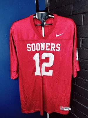 Oklahoma Sooners Jersey Mens Size XL Red Football #12 Nike Ncaa - Image 1 of 4