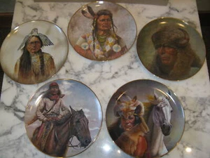 5 Gregory Perillo Limited Edition Plates - The Chieftain Series - 10 1/4 inch - Picture 1 of 8