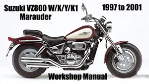 SUZUKI VZ800 W/X/Y/K1 MARAUDER 1997 to 2001 WORKSHOP MANUAL - PDF Files - Bild 1 von 2