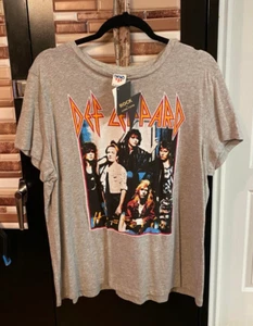 Camiseta Def Leppard talla XXL nueva con etiquetas de rock de comida chatarra! - Imagen 1 de 3