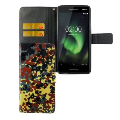 Custodia Cellulare Protezione per Nokia 2.1 Cover Borsa Wallet Telefono Bumper - Immagine 1 di 4