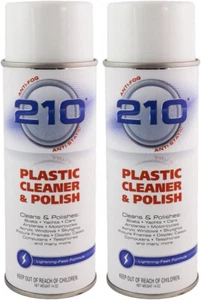 210 Limpiador y pulidor de plástico paquete de 2 14 oz Marine Isinglass, plexiglás Camco - Imagen 1 de 1