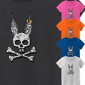 Libertyy American Halloween Bone Rabbit Kid's T-Shirt USA Sarcastic New Gift Tee - Picture 1 of 14