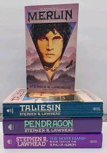 Lot of 4 Vintage Stephen R. Lawhead Merlin, Taliesin, Pendragon, Silver Hand - Picture 1 of 15