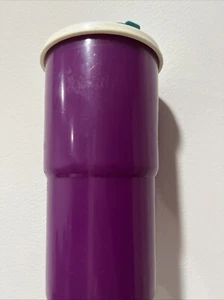 Tupperware Cup Tumbler Huge Large 30 oz Big Size 2414 No Handle purple w lid - Picture 1 of 4