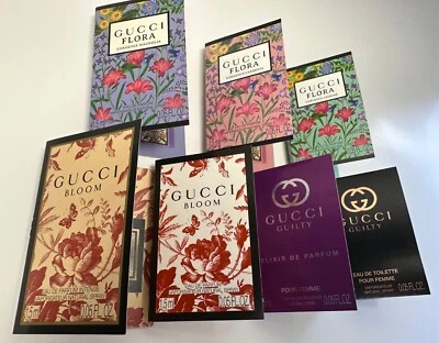GUCCI Guilty, Floral and Bloom Colección de Perfumes para Mujer Muestra Spray - 7 piezas Foto 1 de 4