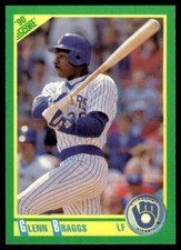 1990 Score #105 Glenn Braggs Milwaukee Brewers