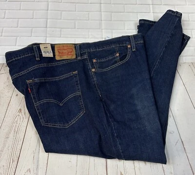 NWT Levis 511 Slim Demim Blue Jeans Dark Wash Size 56x30 Big And Tall Retail $69 - Image 1 of 4