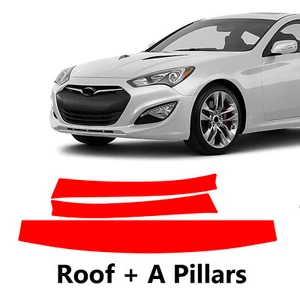 Pillars PreCut Paint Protection Film For HYUNDAI GENESIS BASE COUPE 2013-2016 - Picture 1 of 6