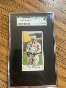 1910 E91C American Caramel Co. George (Geo.) Browne SGC 3 - Picture 1 of 2
