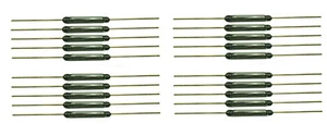 20 Reedkontakt 14 mm x 2 mm Miniatur Reedschalter Schließer 500mA/10W - Bild 1 von 2