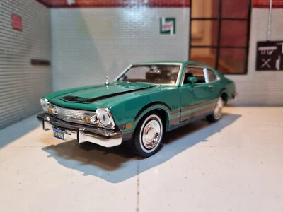 Ford Maverick Grabber 1974 Green 1:24 Scale Diecast Detailed Model Car 73332 - Image 1 of 4