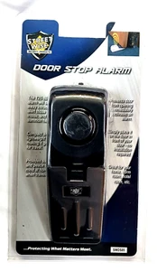 DOOR STOP ALARM WIRELESS SECURITY SYSTEM HOME TRAVEL PORTABLE SAFETY WEDGE ALERT - Picture 1 of 14