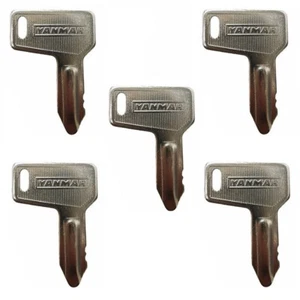 5 Yanmar Excavator Heavy Equipment Keys with OEM Logo 933110-00301 Ships Free! - Picture 1 of 5