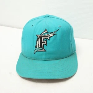 Vintage Florida Marlins Hat Cap New Era 5950 Size 7 Wool MLB Diamond Collection - Picture 1 of 11