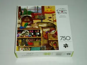 The Cats of Charles Wysocki 750 Pc Jigsaw Puzzle Yarn Duty NIB - Picture 1 of 1
