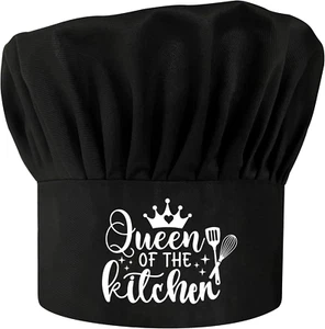 Queen of the Kitchen, Funny Chef Hat, Adjustable Cooking Hat for Women, Female C - Picture 1 of 5