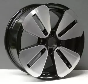 SMART 453 16" 4-SPOKE BLACK REAR 6.5J ALLOY WHEEL RIM DIAMOND CUT GENUINE X1 - Picture 1 of 15